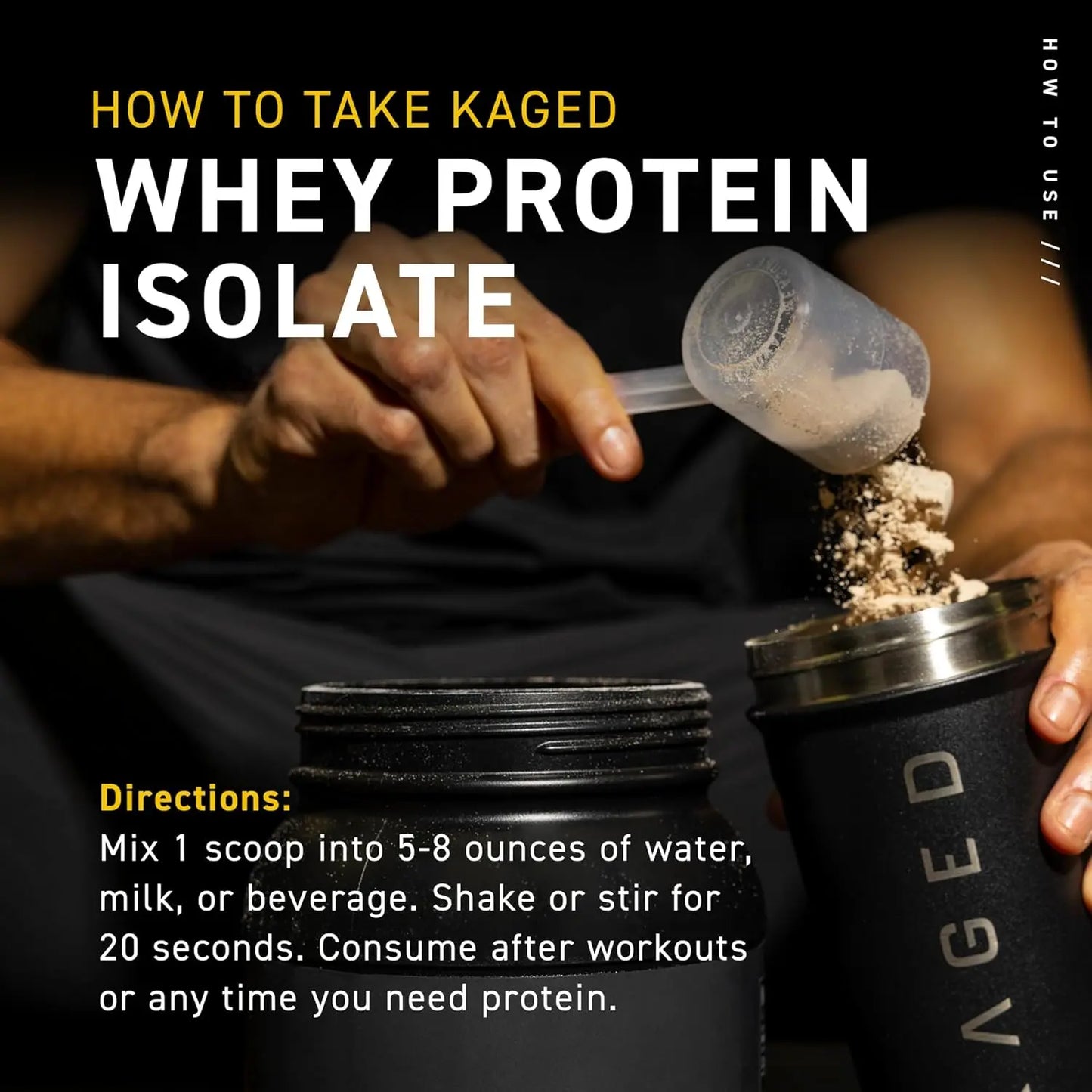 Kaged Whey Protein Powder: 100% Whey Protein Isolate - India's Leading Genuine Supplement Retailer