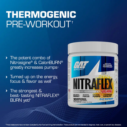 Gat NITRAFLEX® Burn 30 Servings - India's Leading Genuine Supplement Retailer