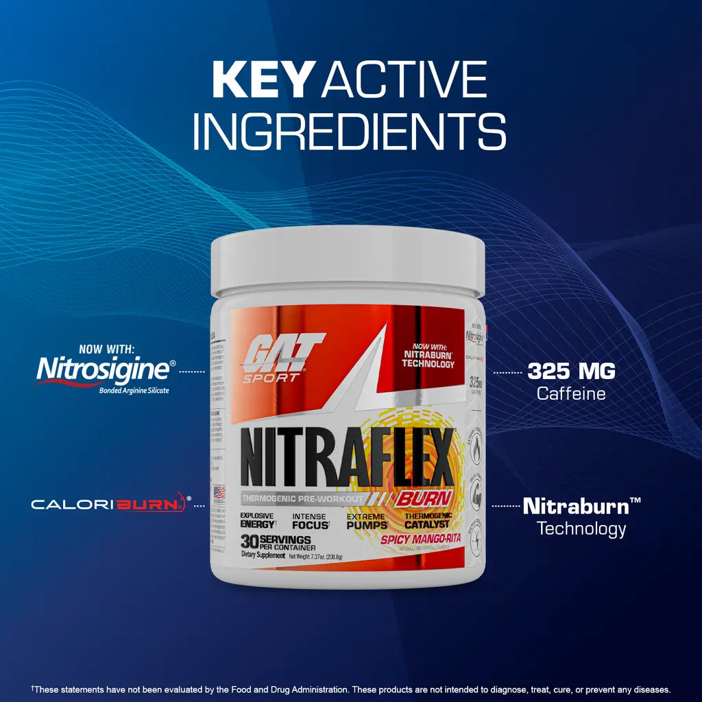 Gat NITRAFLEX® Burn 30 Servings - India's Leading Genuine Supplement Retailer