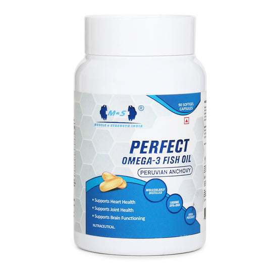 MUSCLE & STRENGTH Perfect Omega 3 I 2000MG Omega Per Serving I 90Softgels