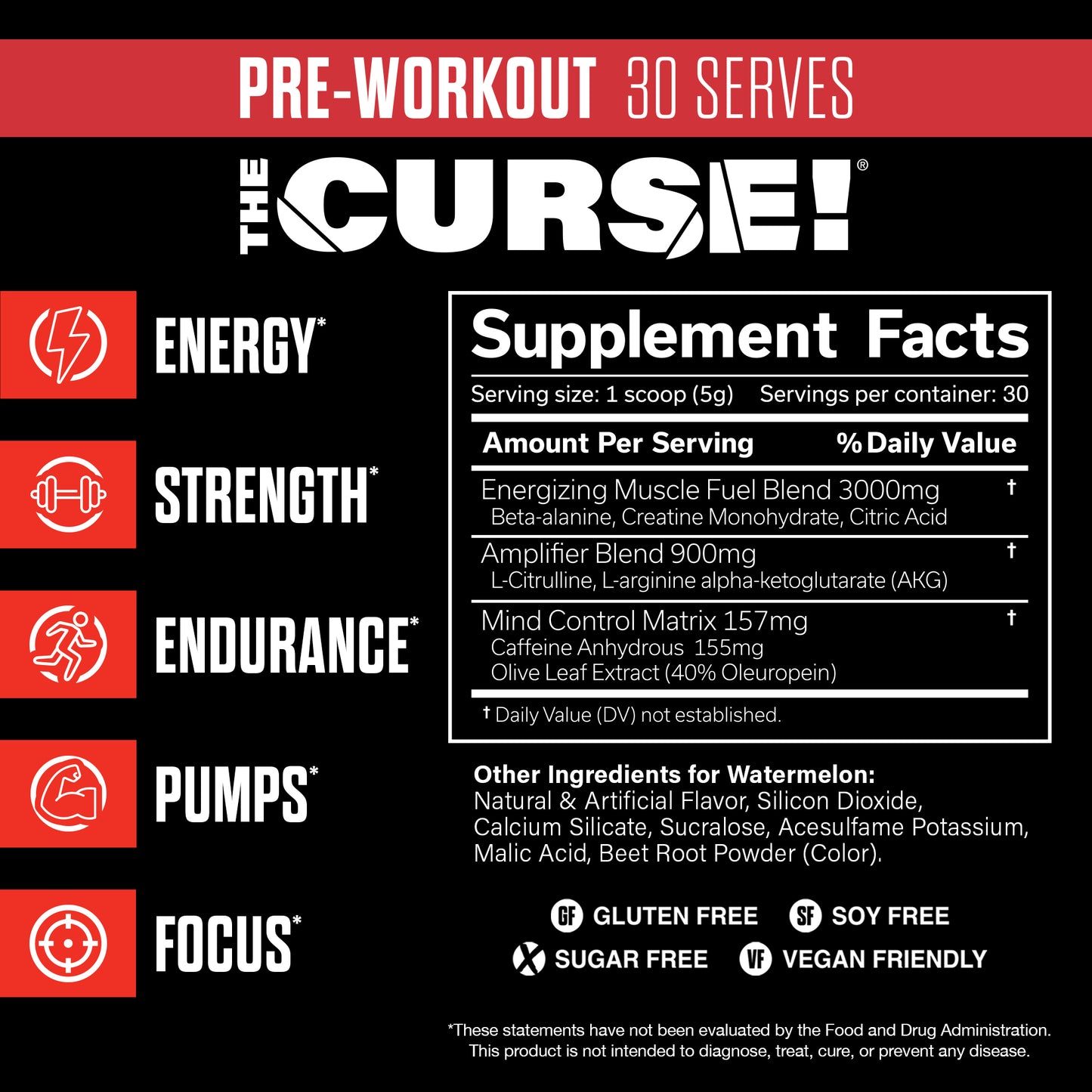 JNX SPORTS The Curse! Pre Workout Powder