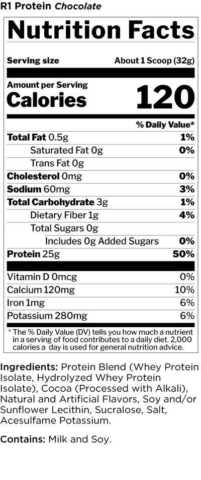 Rule 1 R1 Protein Whey Isolate/Hydrolysate