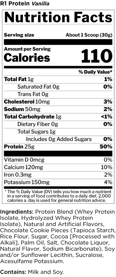 Rule 1 R1 Protein Whey Isolate/Hydrolysate