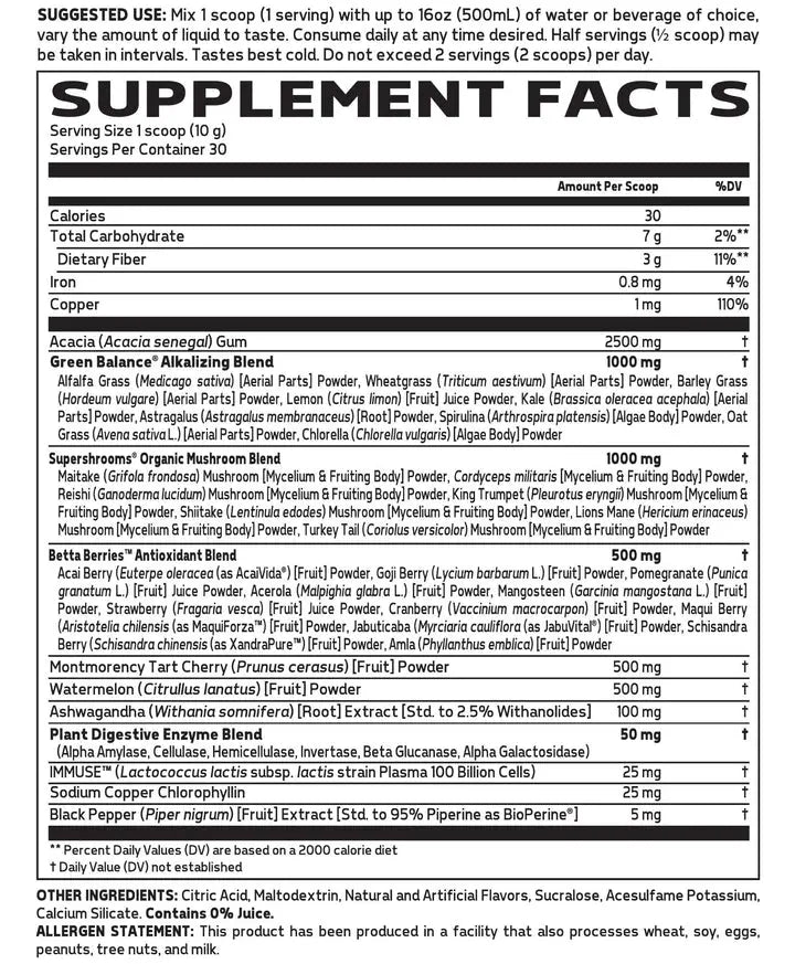 Glaxon Super Greens Performance Formula - India's Leading Genuine Supplement Retailer