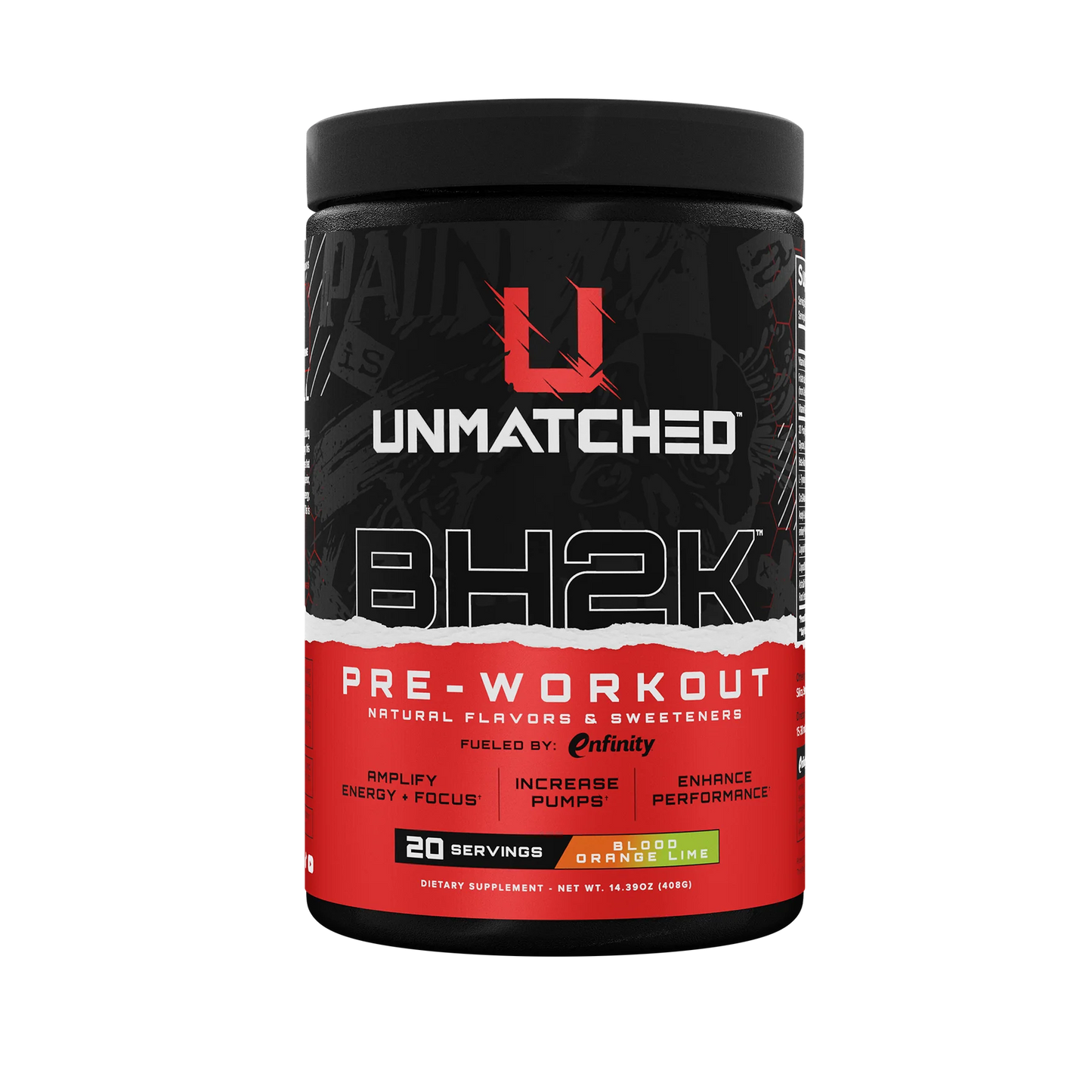 UNMATCHED BH2K Pre-Workout - 400 gm (0.88 Lb)