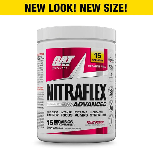 Gat NITRAFLEX ADVANCED Pre-Workout 15 Servings - India's Leading Genuine Supplement Retailer