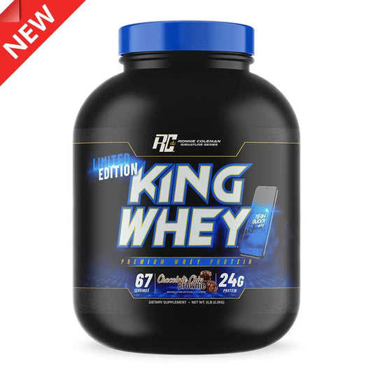 Ronnie Coleman King Whey Premium Protein 5lbs - BLACK Edition - Milk Chocolate - India's Leading Genuine Supplement Retailer