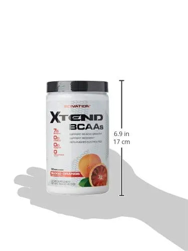 SCIVATION XTEND BCAAs  30 SERVINGS  BLOOD ORANGE 420G - Muscle & Strength India - India's Leading Genuine Supplement Retailer 