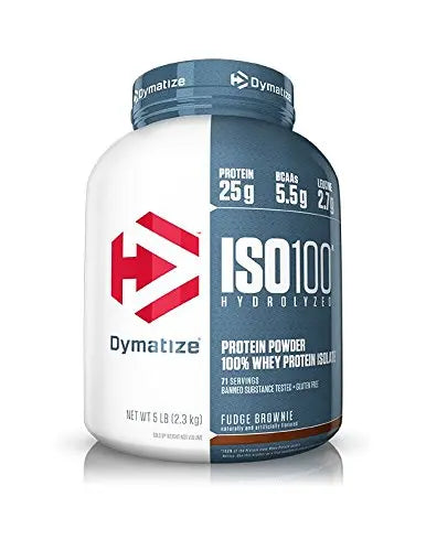 DYMATIZE ISO 100 HYDROLYZED 5LBS FUDGE BROWNIE - Muscle & Strength India - India's Leading Genuine Supplement Retailer 