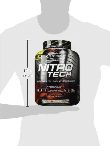 MUSCLETECH NITROTECH 3.97 LBS COOKIES & CREAM - Muscle & Strength India - India's Leading Genuine Supplement Retailer 