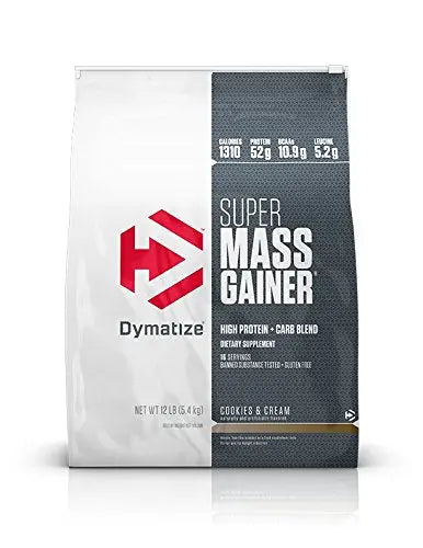 Dymatize Super Mass Gainer 12 lbs Cookies & Cream - Muscle & Strength India - India's Leading Genuine Supplement Retailer 