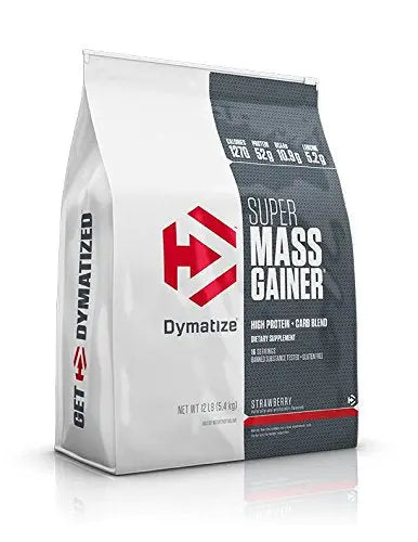 DYMATIZE SUPER MASS GAINER 12LB STRAWBERRY - Muscle & Strength India - India's Leading Genuine Supplement Retailer 