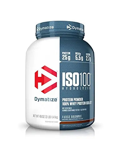 DYMATIZE ISO 100 HYDROLYZED 3 LB Fudge Brownie - Muscle & Strength India - India's Leading Genuine Supplement Retailer 