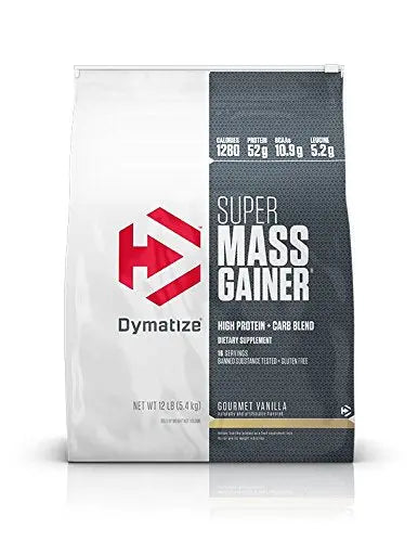 DYMATIZE SUPER MASS GAINER 12LB GOURMET VANILLA - Muscle & Strength India - India's Leading Genuine Supplement Retailer 