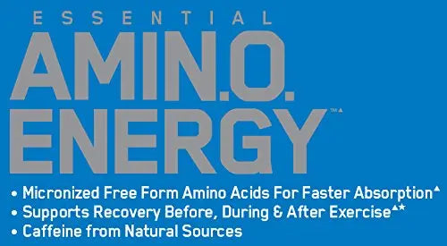 ON Amino Energy - 30 Servings (Blue Raspberry) - Muscle & Strength India - India's Leading Genuine Supplement Retailer 