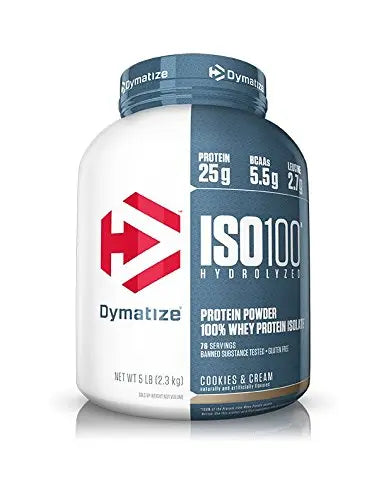 DYMATIZE ISO 100 HYDROLYZED 5 LB COOKIES & CREAM - Muscle & Strength India - India's Leading Genuine Supplement Retailer 