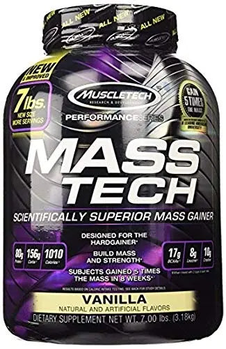 MUSCLE TECH MASSTECH 7 LB VANILLA - Muscle & Strength India - India's Leading Genuine Supplement Retailer 