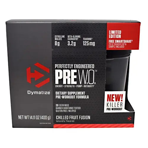 Dymatize Pre W.O Chilled Fruit Fusion 20 Servings - Muscle & Strength India - India's Leading Genuine Supplement Retailer 