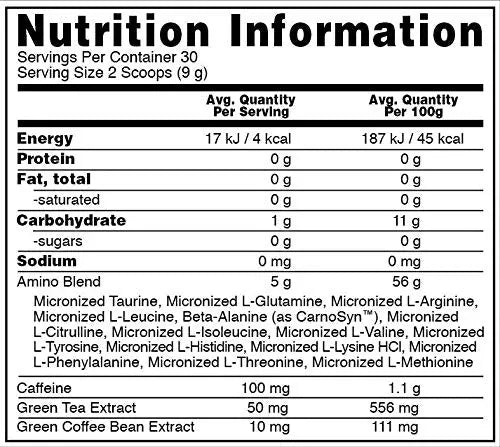 ON AMINO ENERGY STRAWBERRY LIME 270 GM - Muscle & Strength India - India's Leading Genuine Supplement Retailer 