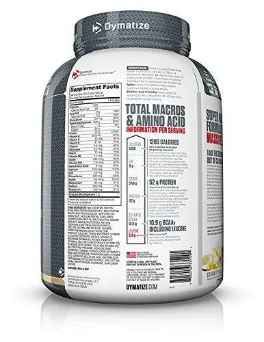 DYMATIZE SUPER MASS GAINER 6 LBS 2.7 KG GOURMET  VANILLA - Muscle & Strength India - India's Leading Genuine Supplement Retailer 