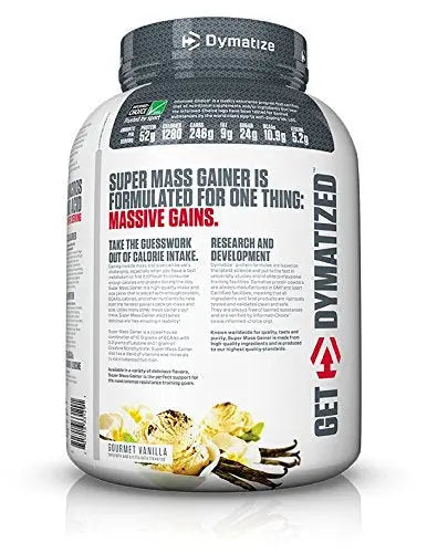 DYMATIZE SUPER MASS GAINER 6 LBS 2.7 KG GOURMET  VANILLA - Muscle & Strength India - India's Leading Genuine Supplement Retailer 