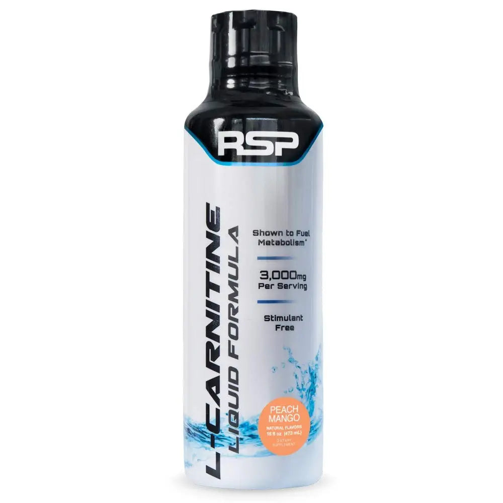 RSP L- CARNITINE LIQUID 3000 MG PEACH MANGO - Muscle & Strength India - India's Leading Genuine Supplement Retailer 