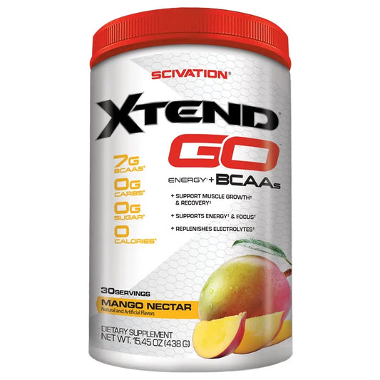 SCIVATION XTEND GO 30 SERVINGS MANGO - Muscle & Strength India - India's Leading Genuine Supplement Retailer 