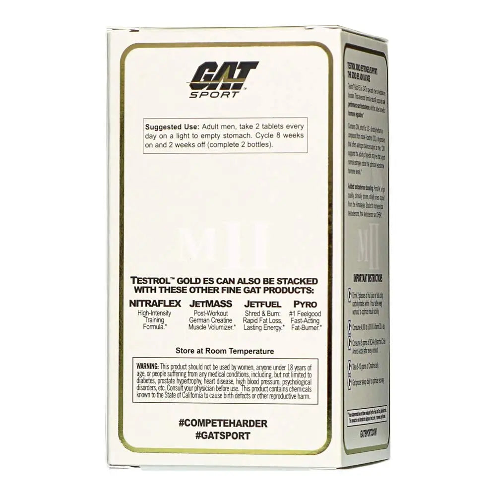 GAT TESTROL GOLD ES 60 TABS - Muscle & Strength India - India's Leading Genuine Supplement Retailer 