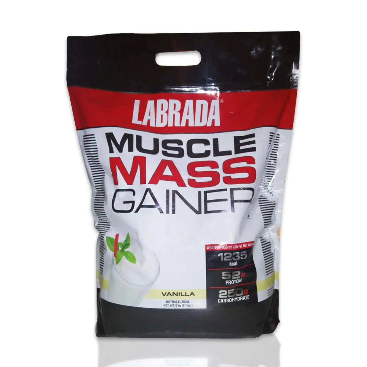 LABRADA MUSCLE MASS GAINER  VANILLA  11 LBS - Muscle & Strength India - India's Leading Genuine Supplement Retailer 