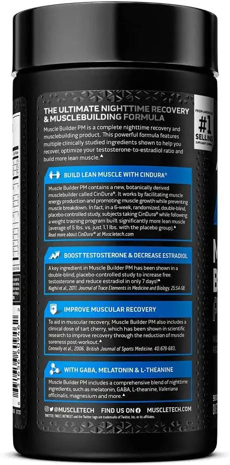 Muscletech Muscle Builder PM 90 Capsules - India's Leading Genuine Supplement Retailer