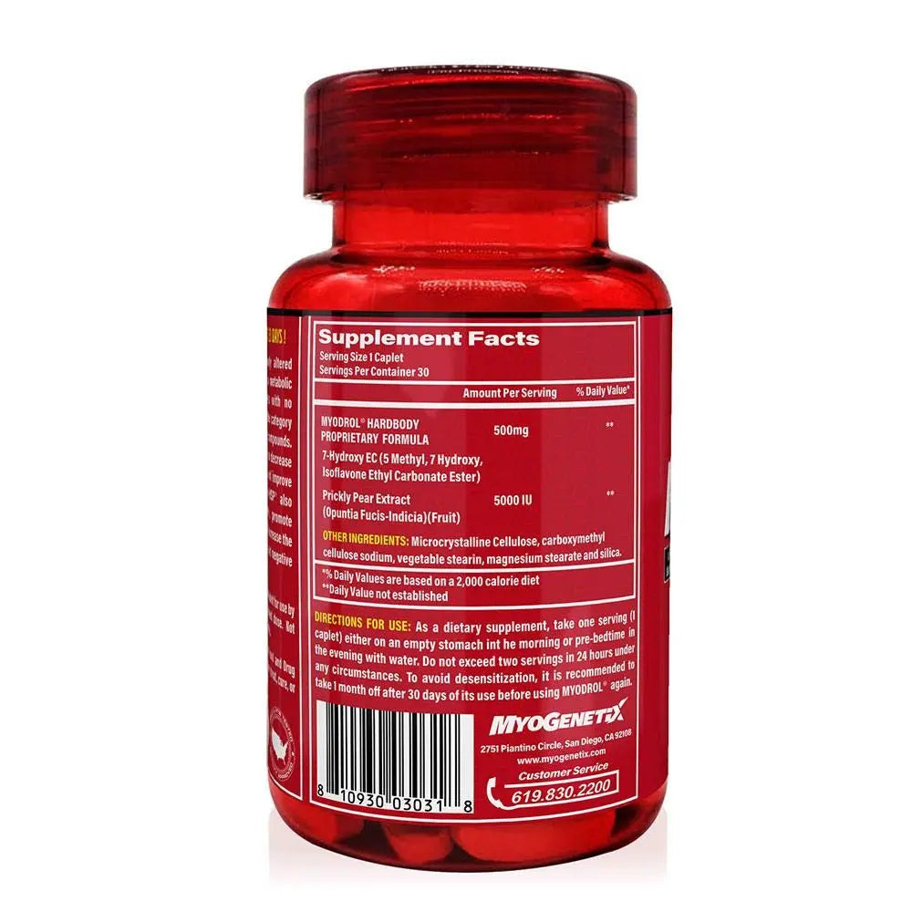 MYODROL-HSP® 30 Caplets - 100% Natural Plant Isoflavone Extract - Muscle & Strength India - India's Leading Genuine Supplement Retailer 