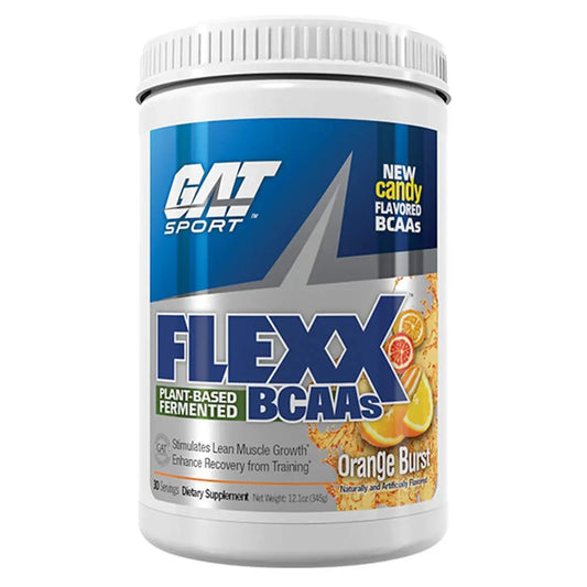 GAT SPORTS FLEXX BCAA 30 SERVING ORANGE BURST - Muscle & Strength India - India's Leading Genuine Supplement Retailer 