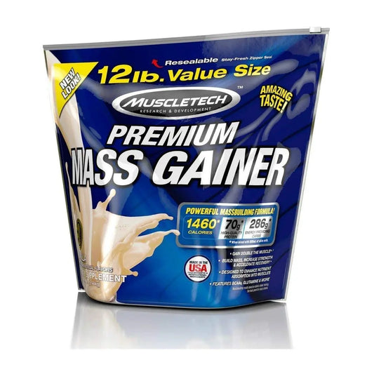 MUSCLETECH PREMIUM MASS GAINER 12 LB VANILLA - Muscle & Strength India - India's Leading Genuine Supplement Retailer 