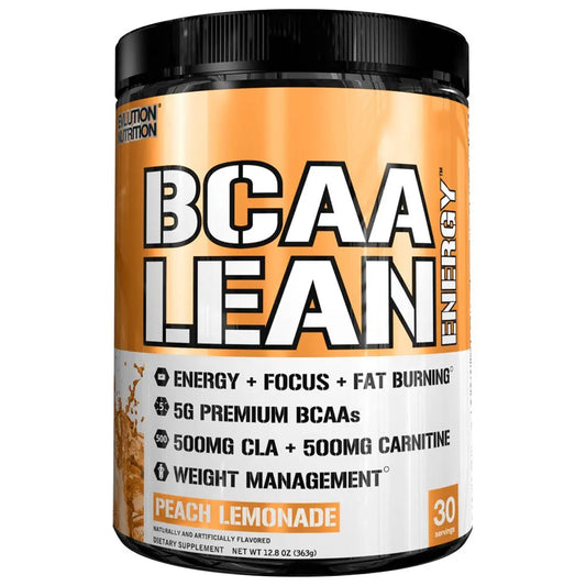 EVL BCAA LEAN ENERGY PEACH LEMONADE 30 SERVINGS - Muscle & Strength India - India's Leading Genuine Supplement Retailer 