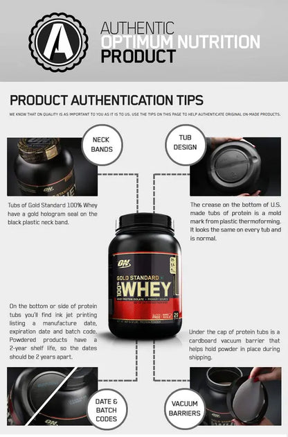 ON 100% Whey Gold Standard - 2 Lbs Cookies & Cream - Muscle & Strength India - India's Leading Genuine Supplement Retailer 