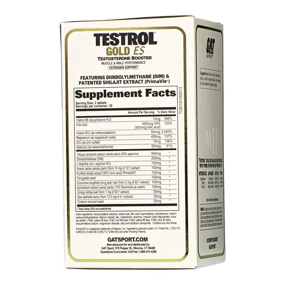 GAT TESTROL GOLD ES 60 TABS - Muscle & Strength India - India's Leading Genuine Supplement Retailer 