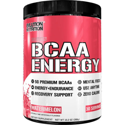 EVL BCAA ENERGY 30 SERVINGS WATERMELON - Muscle & Strength India - India's Leading Genuine Supplement Retailer 