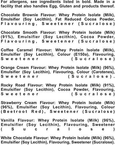 My Protein Impact Whey Isolate - 2.5kg Chocolate Smooth - Muscle & Strength India - India's Leading Genuine Supplement Retailer 