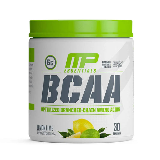 MP  ESSENTIALS  BCAA  LEMON LIME 30 SERVING - Muscle & Strength India - India's Leading Genuine Supplement Retailer 