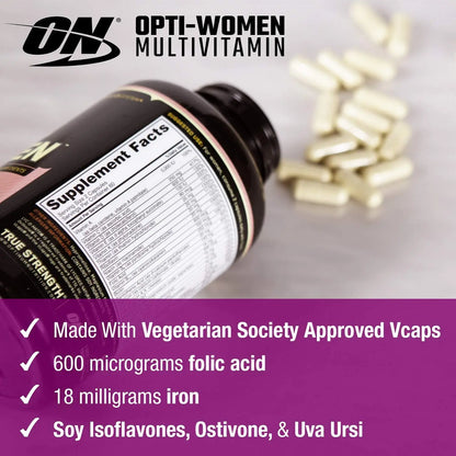 ON Opti-Women 120 Capsule - Muscle & Strength India - India's Leading Genuine Supplement Retailer 