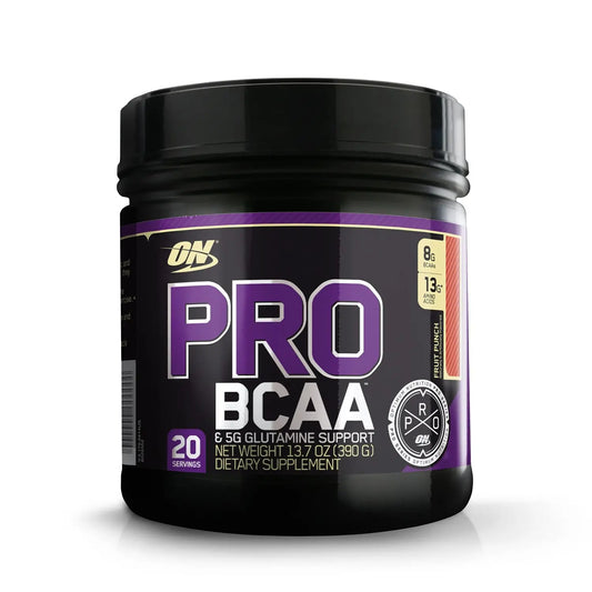 Optimum Nutrition (ON) Pro BCAA - 20 Servings (Fruit Punch) - Muscle & Strength India - India's Leading Genuine Supplement Retailer 