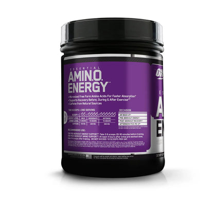 ON Amino Energy - 65 Servings (Concord Grape) - Muscle & Strength India - India's Leading Genuine Supplement Retailer 