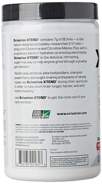 SCIVATION XTEND BCAAs  30 SERVINGS  BLOOD ORANGE 420G - Muscle & Strength India - India's Leading Genuine Supplement Retailer 