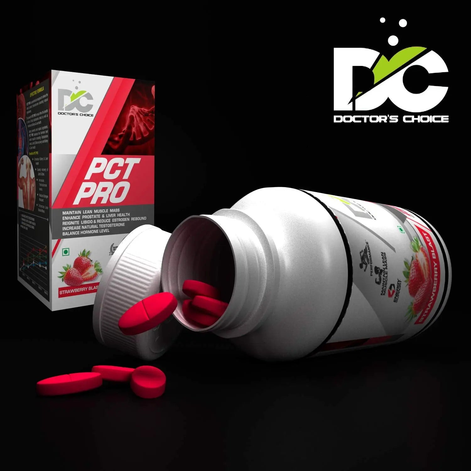 Doctor's Choice PCT PRO All-in-One | Kidney Detox | Liver Detox | Testosterone Booster | Post Cycle Therapy - 60 Tablets - Muscle & Strength India - India's Leading Genuine Supplement Retailer 