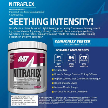 GAT Sport Nitra Flex Plus Fruit Punch (30 Serving)