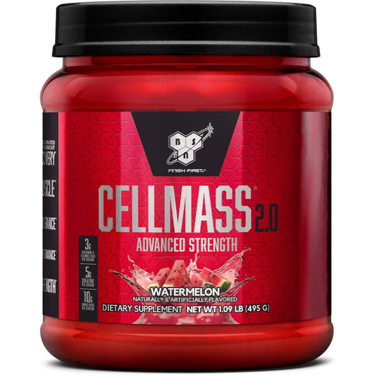 BSN CELLMASS 2.0 WATERMELON 1.09 LB 1.09 LB - Muscle & Strength India - India's Leading Genuine Supplement Retailer 