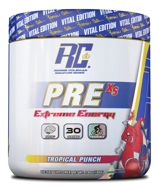 Ronnie Coleman Pre XS Tropical Punch - Muscle & Strength India - India's Leading Genuine Supplement Retailer 