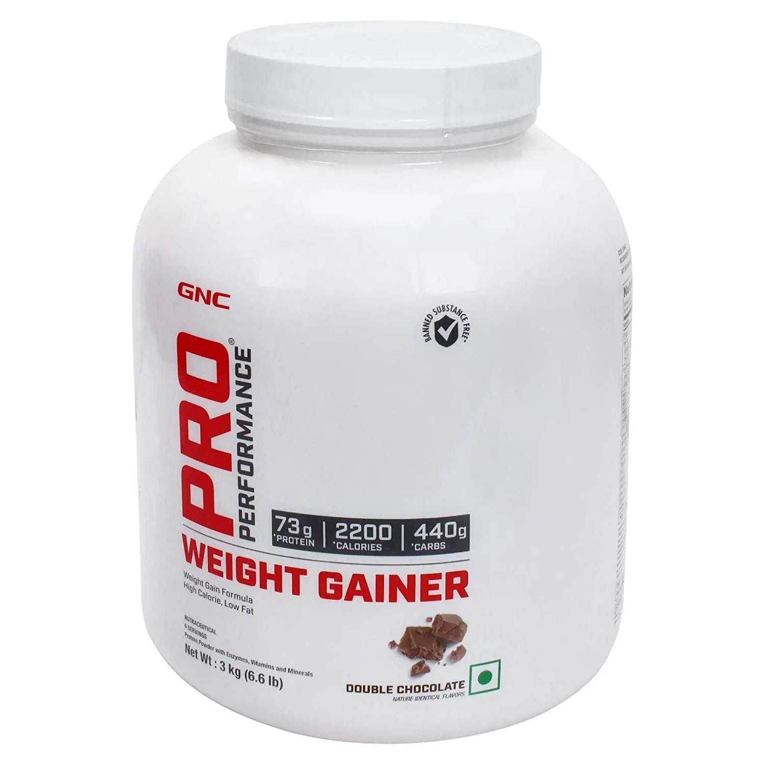 Gnc Weight Gainer 3kg Double Chocolate - Muscle & Strength India - India's Leading Genuine Supplement Retailer 