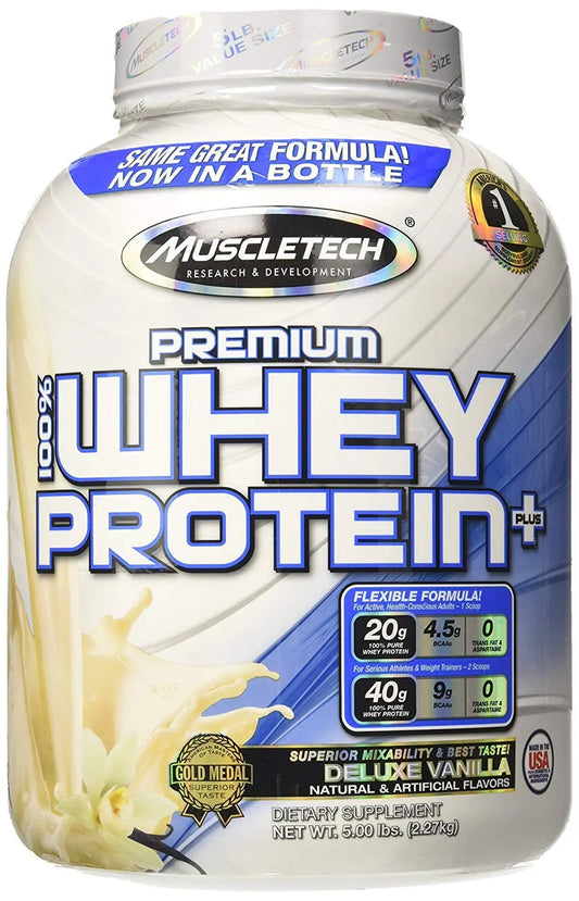 MT PREMIUM 100% WHEY PROTEIN 5LB DELUX VANILLA - Muscle & Strength India - India's Leading Genuine Supplement Retailer 