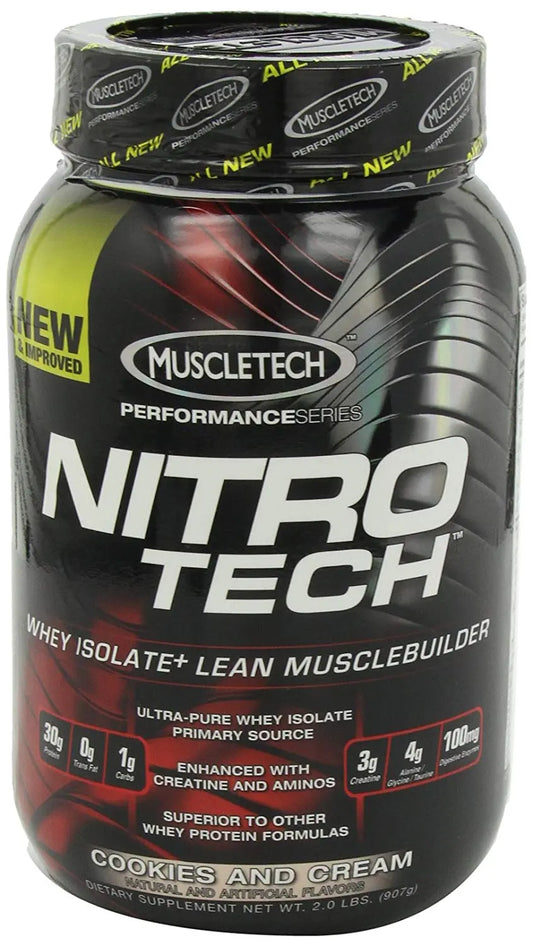 MUSCLETECH NITROTECH PERF SERIES 2 LB COOKIES & CRE - Muscle & Strength India - India's Leading Genuine Supplement Retailer 